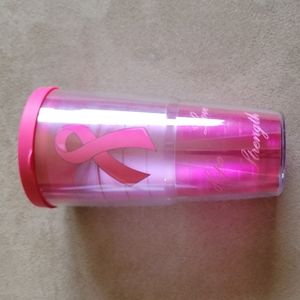 Tervis tumbler. Pink Breast Cancer awareness. Not used but washed. Heavy duty.